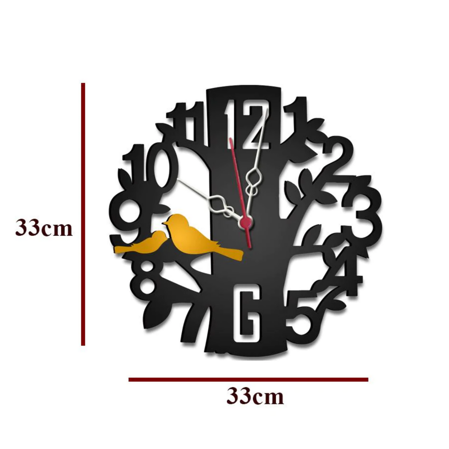 Tree Nest Wall Clock, Tree Wood Wall Art, Tree Wood Clock, Wood Wall Clock, Wooden Wall Clock