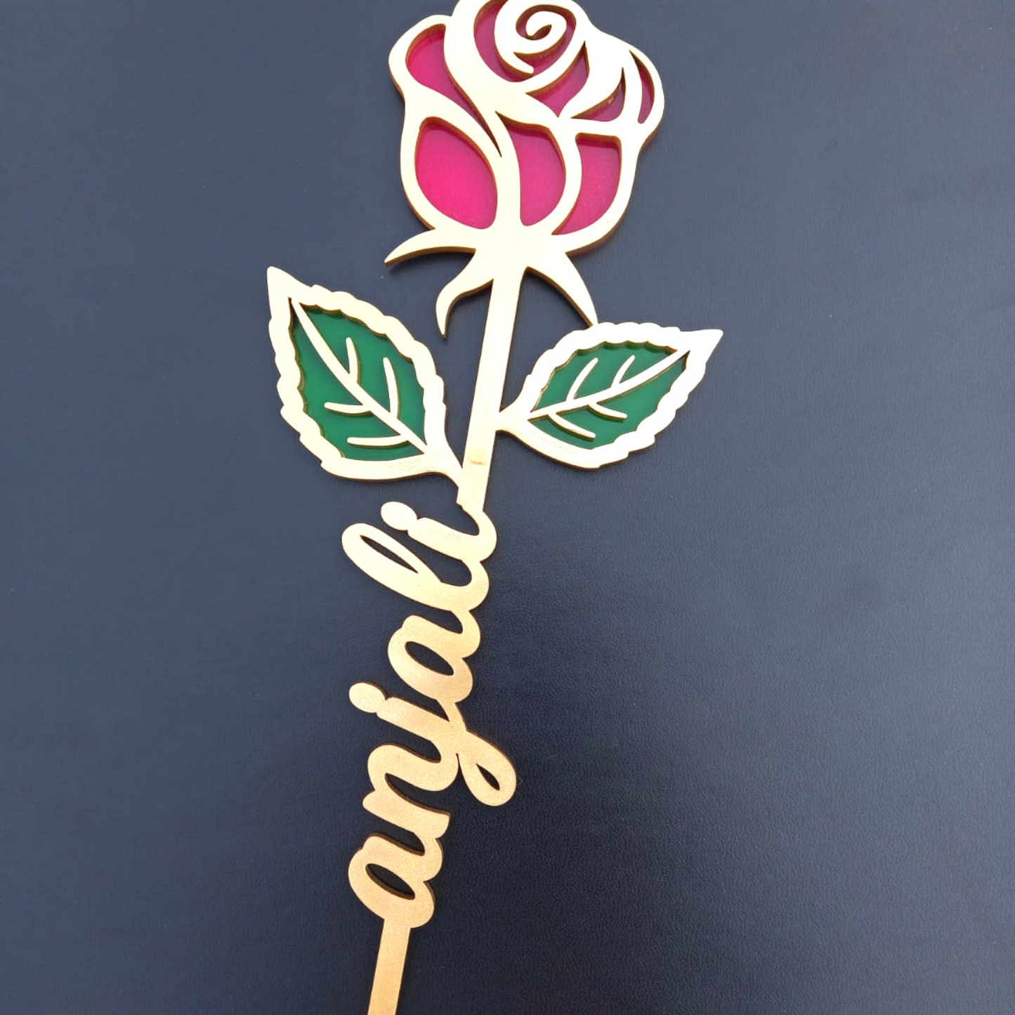 Customized Rose Name Stick