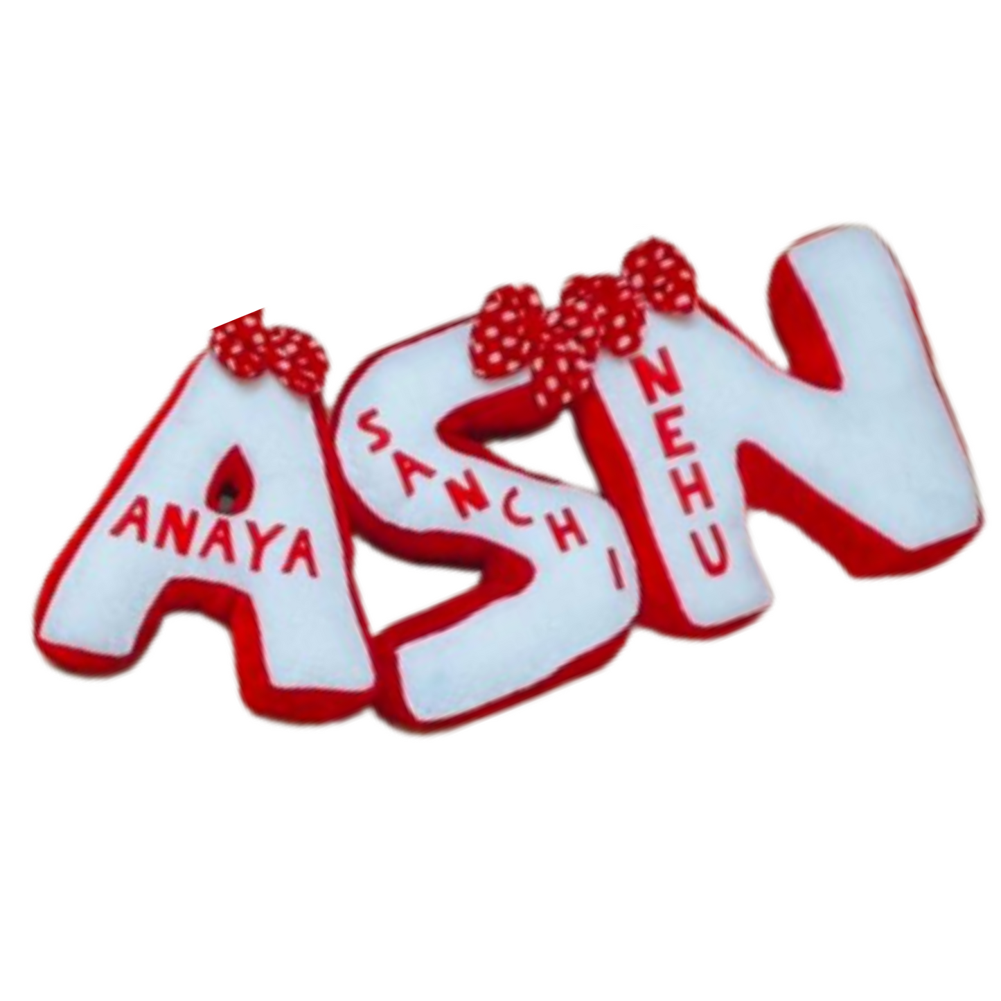 Customized Alphabet Couple Cushion