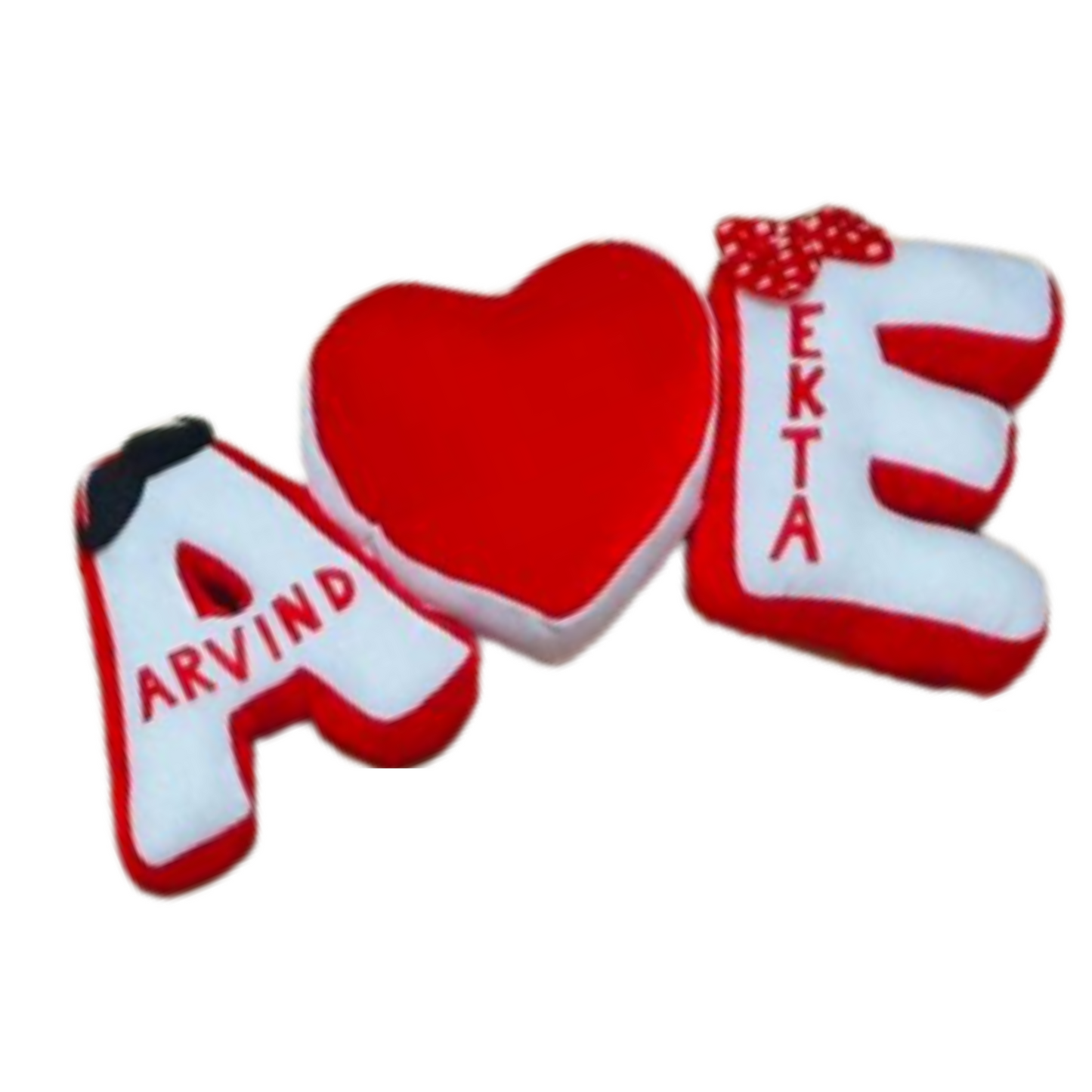 Customized Alphabet Couple Cushion