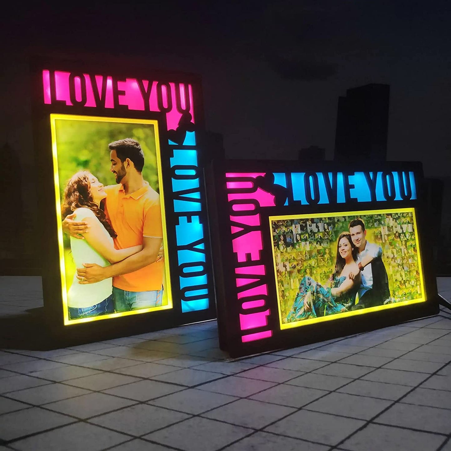 Customized LED Glowing I Love You Photo Frame