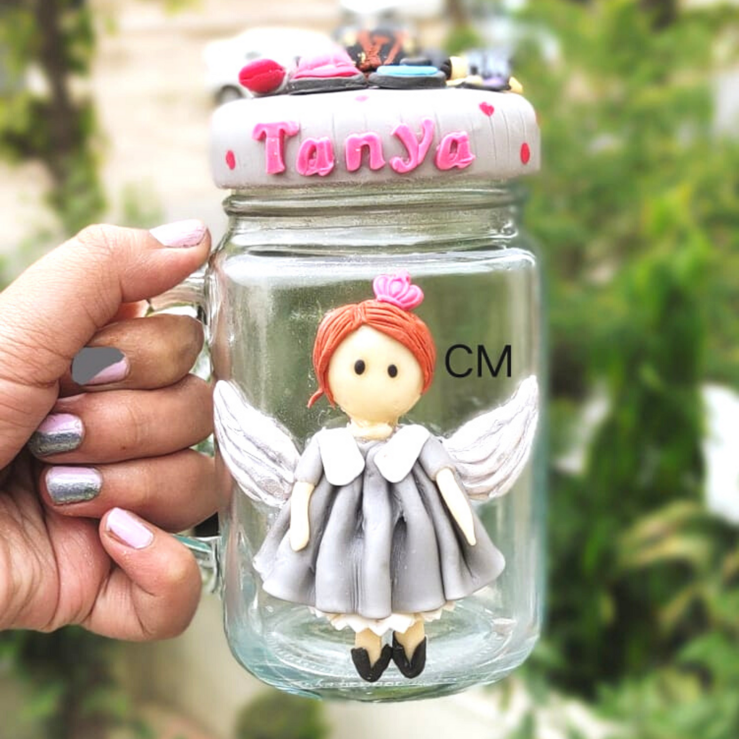 Customized Clay Mason Jar
