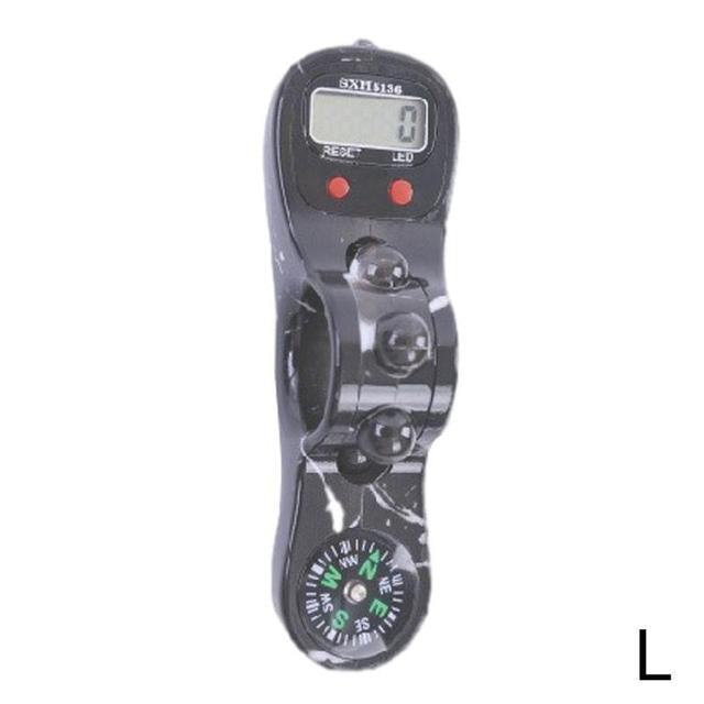 Led Digital Counter with Qibla Compass and Rotating Prayer Beads Portable Finger Tasbeeh for Chanting and Meditation (Multi Colour)