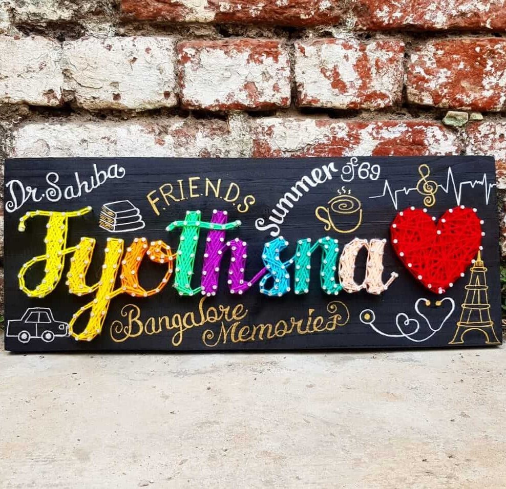 Customized String Name Art
