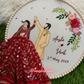 Handcrafted Embroidered Hoop Art: The Perfect Wedding Keepsake