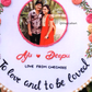 Personalized Wedding Embroidery Hoop | Hand Stitched Wedding Hoop | Hoop with Photo