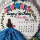 Hoop For Birthday - Customize Birthday Hoop with Calendar  - Customize Birthday Gift Hoop