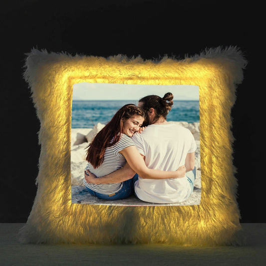 Customized Led Fur Cushion