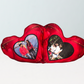 Personalized Couple Double Heart Cushion