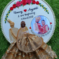 Gorgeous and Special Wedding Hoop Art Gift With Photo - Save The Date