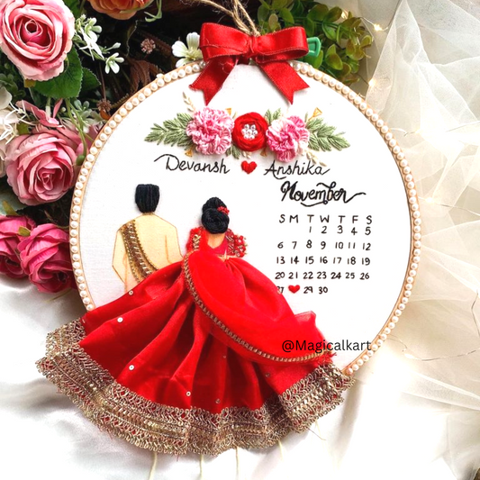 Traditional Wedding Hoop - Wedding Hoop - Embroidery Hoop Art