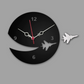 Aviation Wall Clock Wooden Home Decor